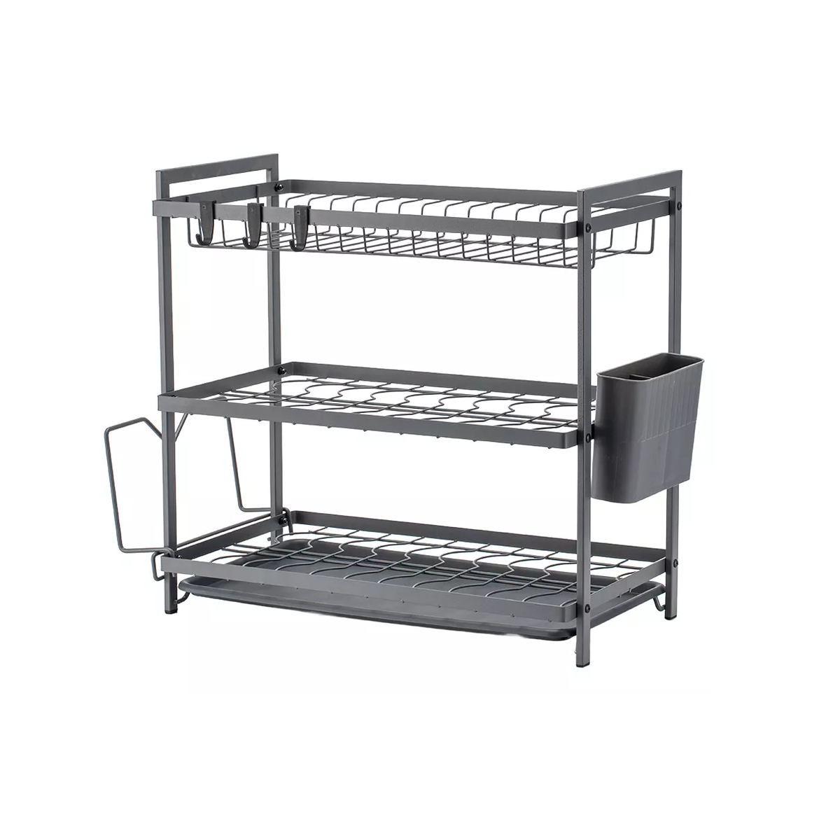 Foto 2 pulgar | Escurridor De Platos De 3 Niveles Con Bandejas De Extraíbles Eo Safe Imports Esi-18332 Gris