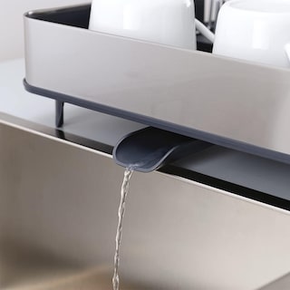 Foto 5 | Escurridor de Trastes Expandible con Drenaje Automático Organizador de Cocina Modulable Soporte para Copas y Cubiertos