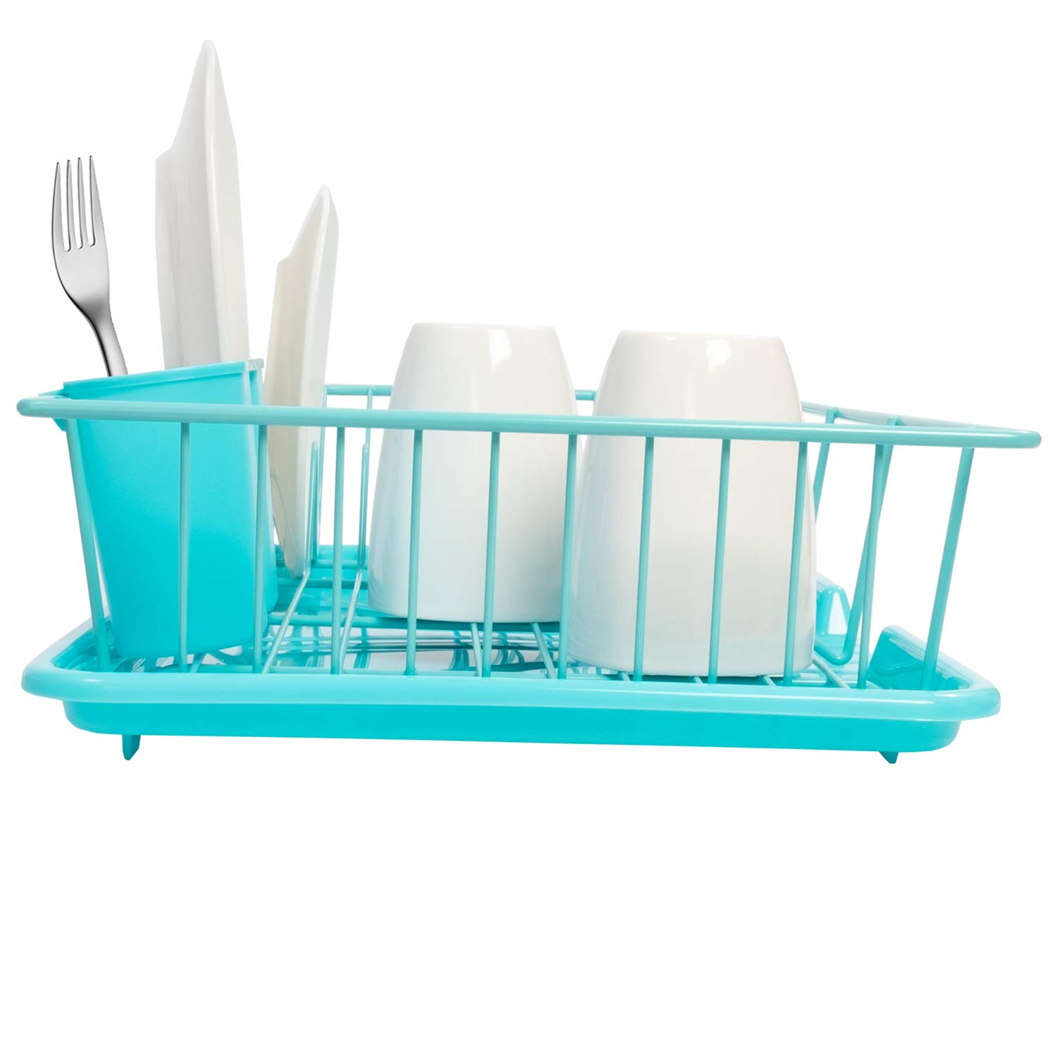 Foto 4 pulgar | Set De Escurridores Para Platos Sweet Home Collection, Color Turquesa - Venta Internacional.