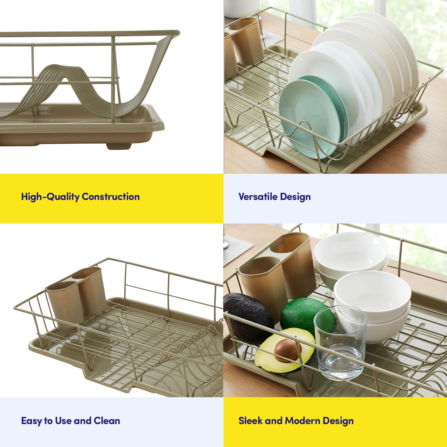 Foto 6 | Juego De Escurridores De Platos Sweet Home Collection Que Ahorra Espacio - Venta Internacional.