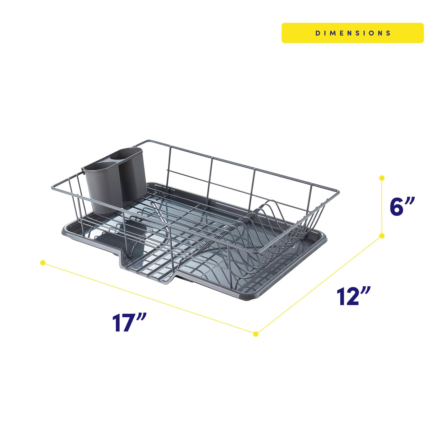 Foto 4 | Juego De Escurridores De Platos Sweet Home Collection Que Ahorra Espacio - Venta Internacional.