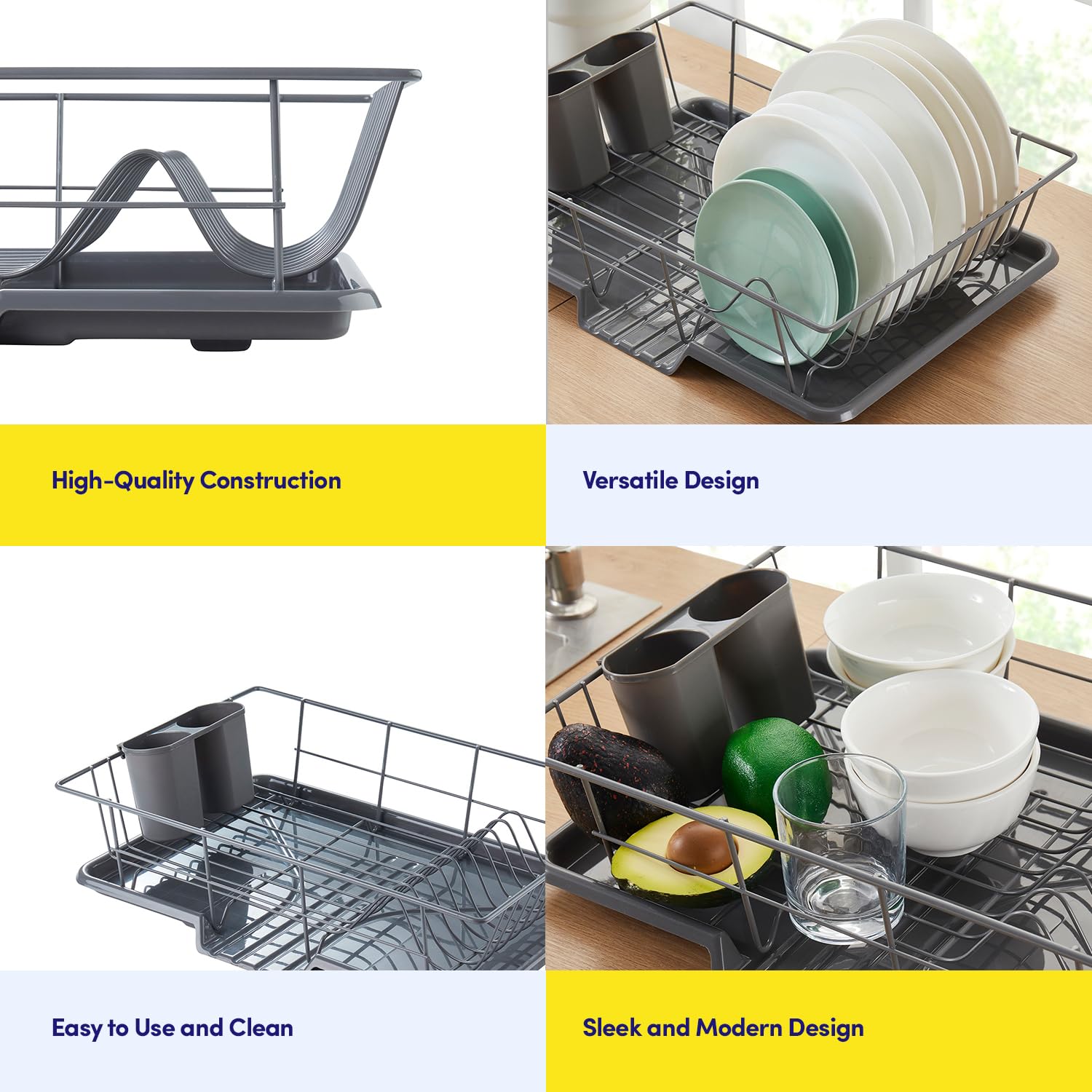 Foto 6 | Juego De Escurridores De Platos Sweet Home Collection Que Ahorra Espacio - Venta Internacional.