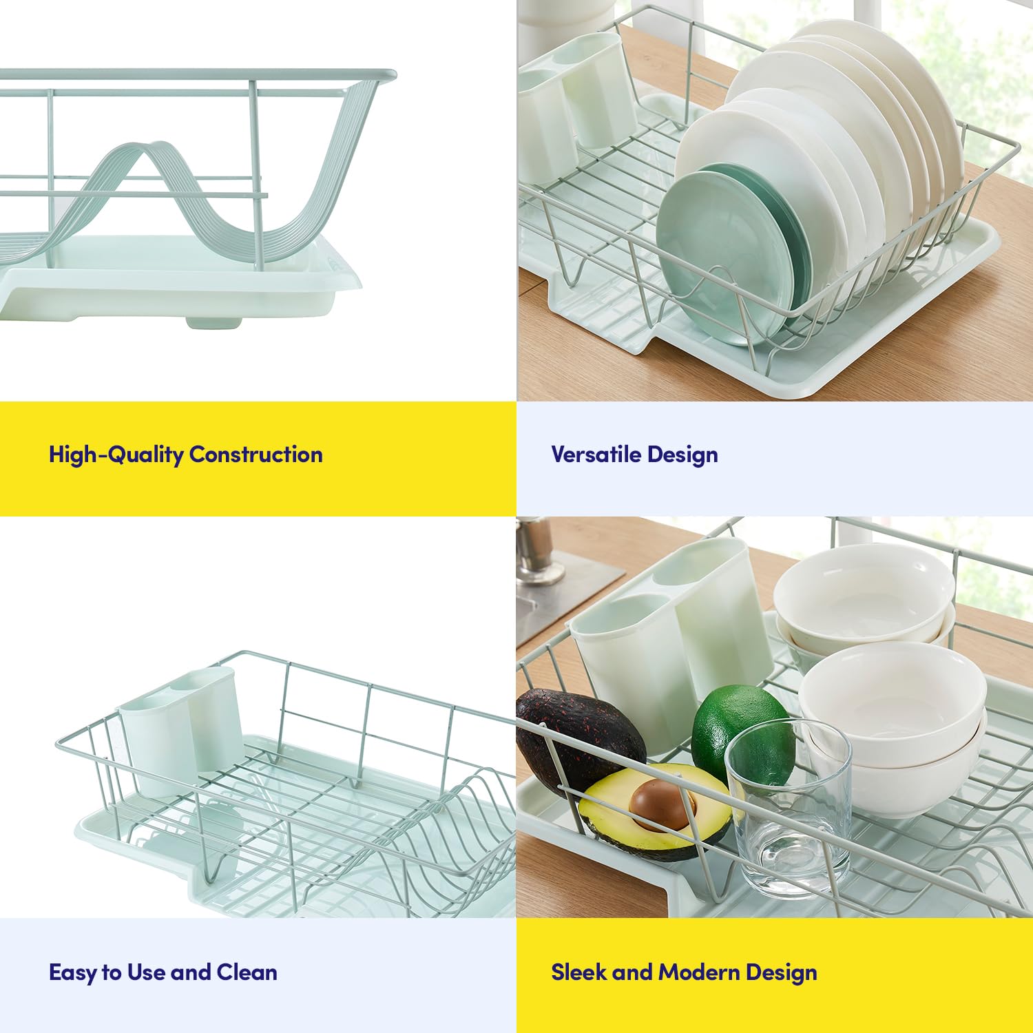 Foto 6 | Juego De Escurridores De Platos Sweet Home Collection Que Ahorra Espacio - Venta Internacional.