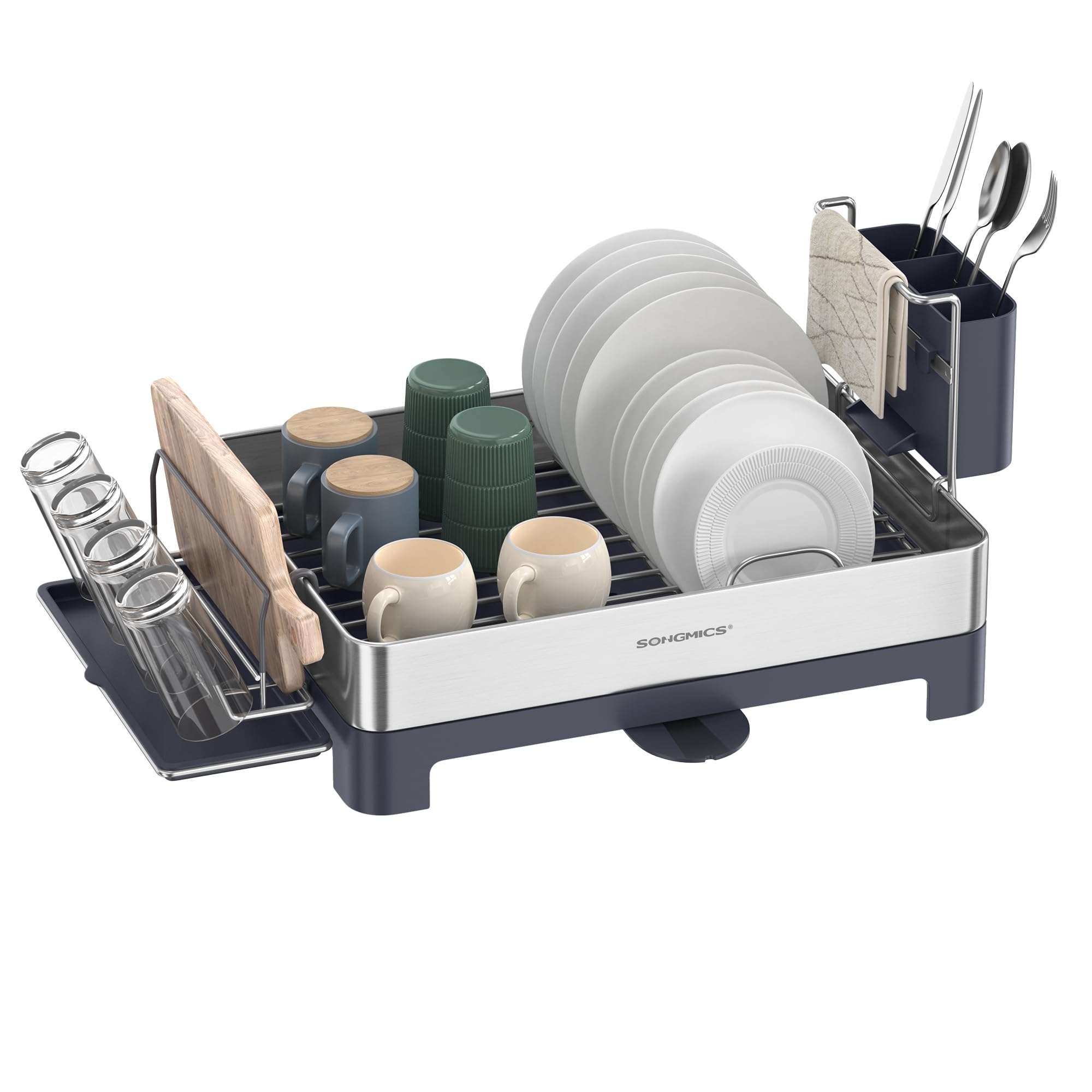 Estante Para Secar Platos Songmics Premium De Acero Inoxidable Ukcs030e01 $748