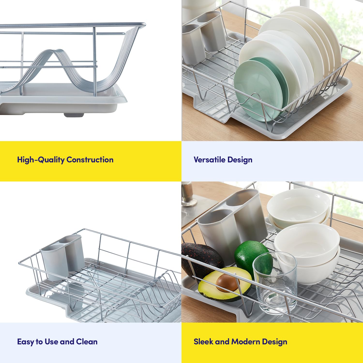 Foto 6 | Juego De Escurridores De Platos Sweet Home Collection Que Ahorra Espacio - Venta Internacional.