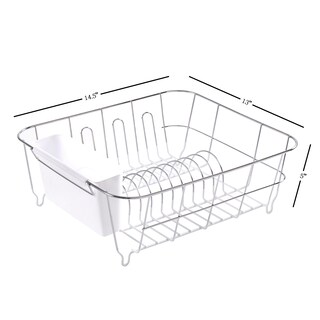 Foto 4 | Set De Tendederos Para Secar Platos Sweet Home Collection, Color Blanco (paquete De 12) - Venta Internacional.