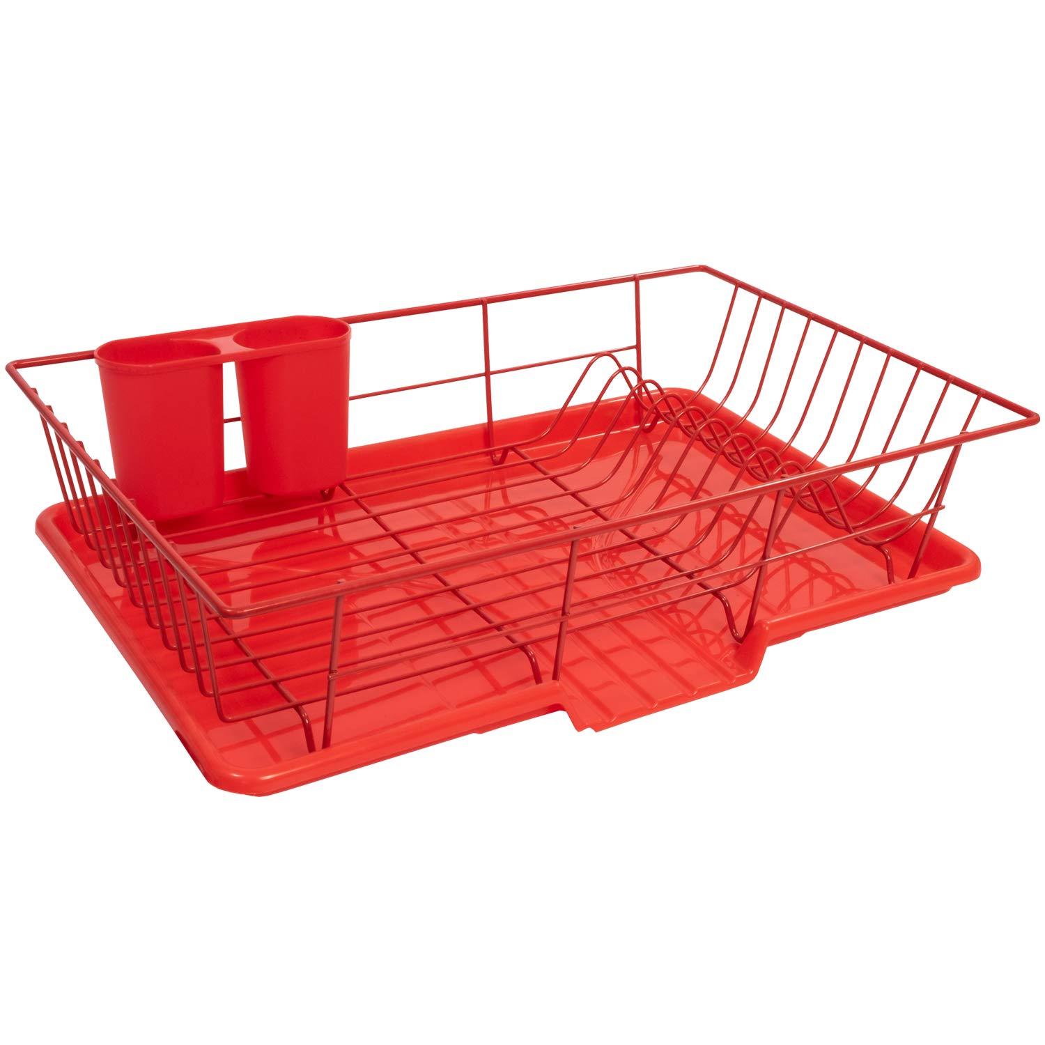 Foto 5 pulgar | Juego De Escurridores Para Platos Sweet Home Collection, Metal Rojo, 3 Unidades - Venta Internacional.