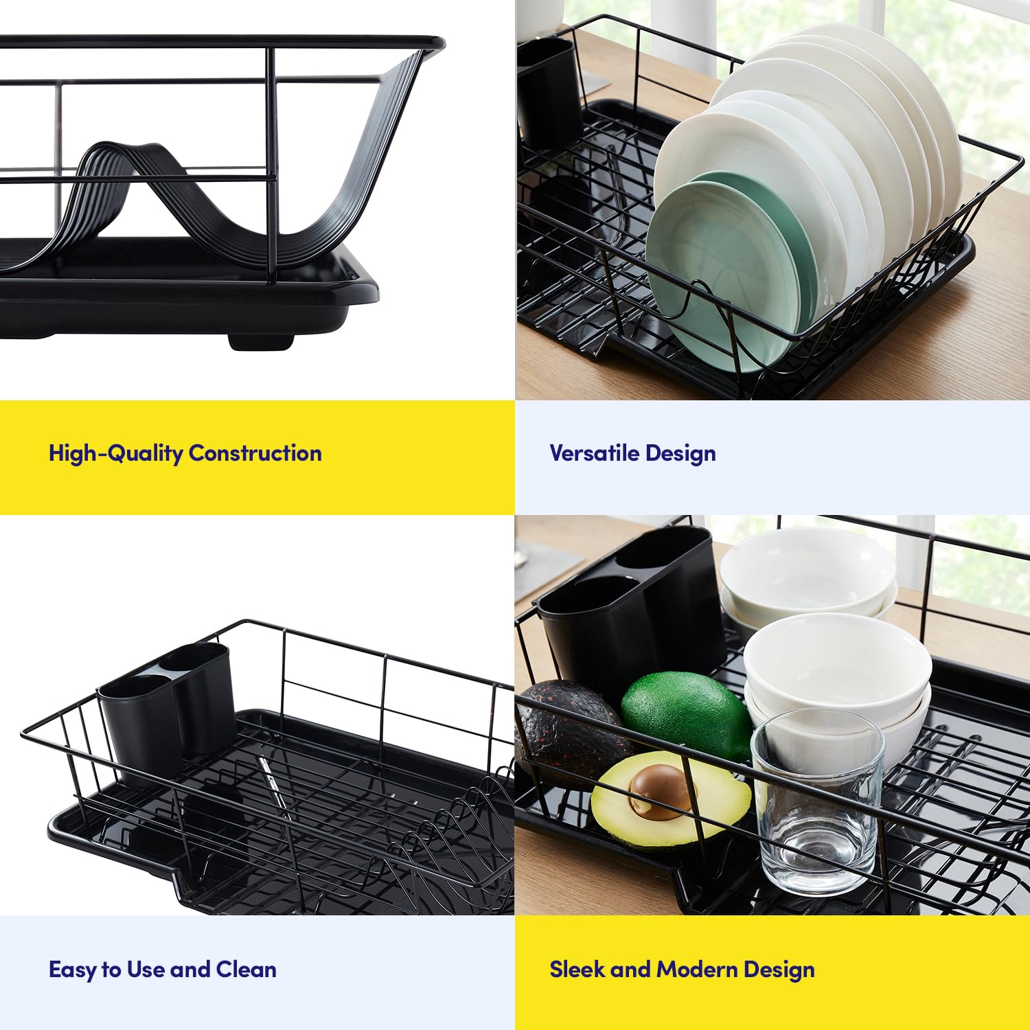 Foto 6 | Juego De Escurridores De Platos Sweet Home Collection Que Ahorra Espacio - Venta Internacional.