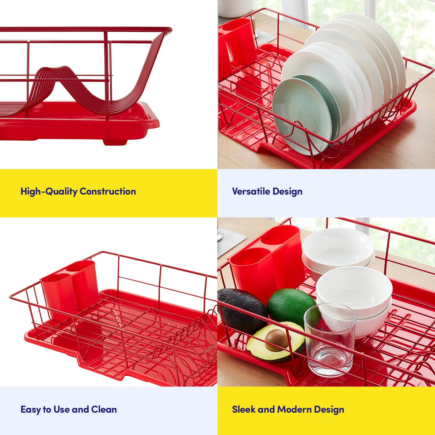 Foto 6 | Juego De Escurridores De Platos Sweet Home Collection Que Ahorra Espacio - Venta Internacional.