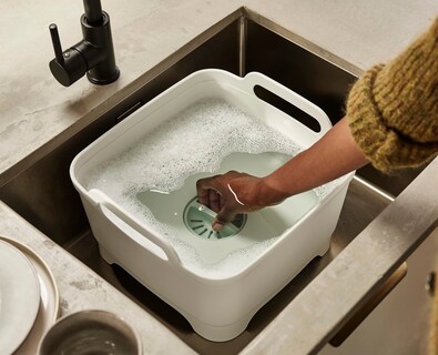 Foto 4 | Lavabo Y Lavabo Joseph Joseph Wash&drain Light Stone/sage - Venta Internacional.