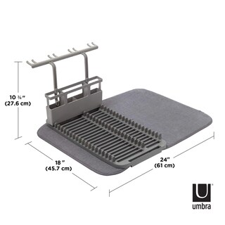 Foto 3 | Tendedero Umbra Udry Con Alfombrilla De Microfibra, Color Carbón - Venta Internacional.