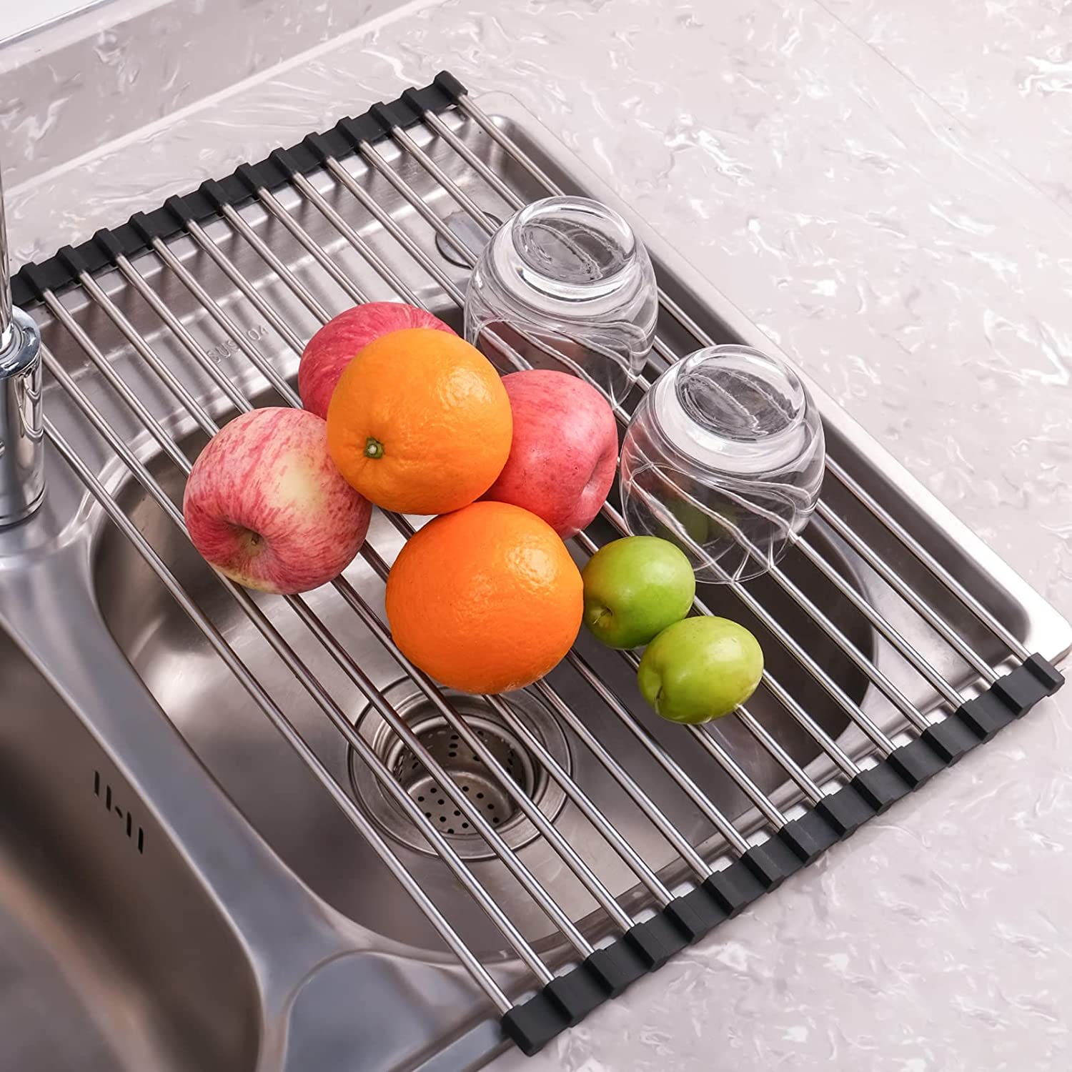 Foto 3 pulgar | Estante Enrollable Para Secar Platos En Forma De Seropín Para Cocina, De Acero Inoxidable - Venta Internacional.