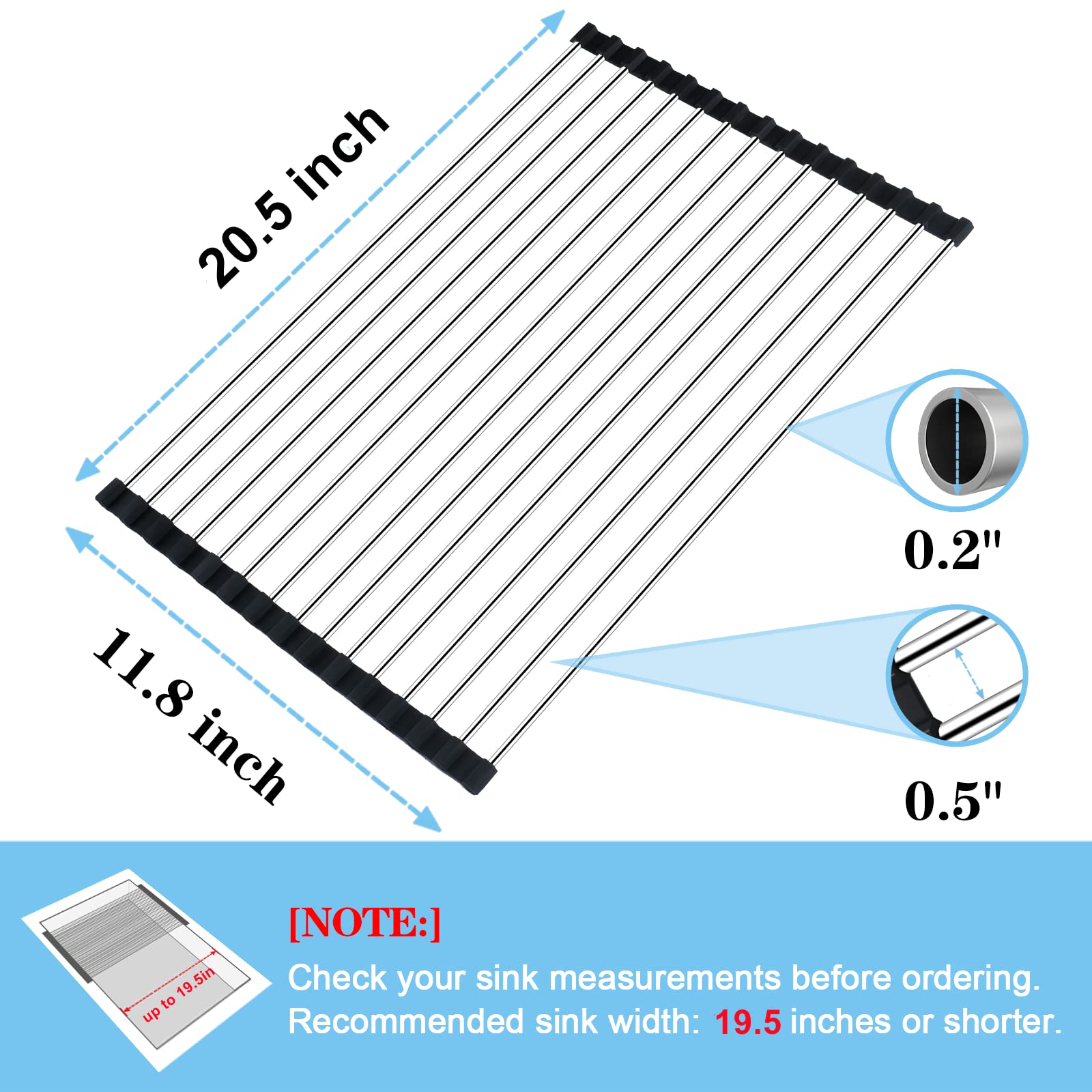Foto 4 pulgar | Estante Enrollable Para Secar Platos En Forma De Seropín Para Cocina, De Acero Inoxidable - Venta Internacional.
