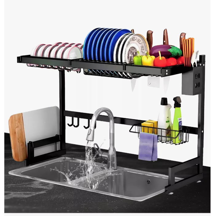 Foto 3 pulgar | Escurridor De Trastes Platos Fregadero Organizador Cocina Color Negro