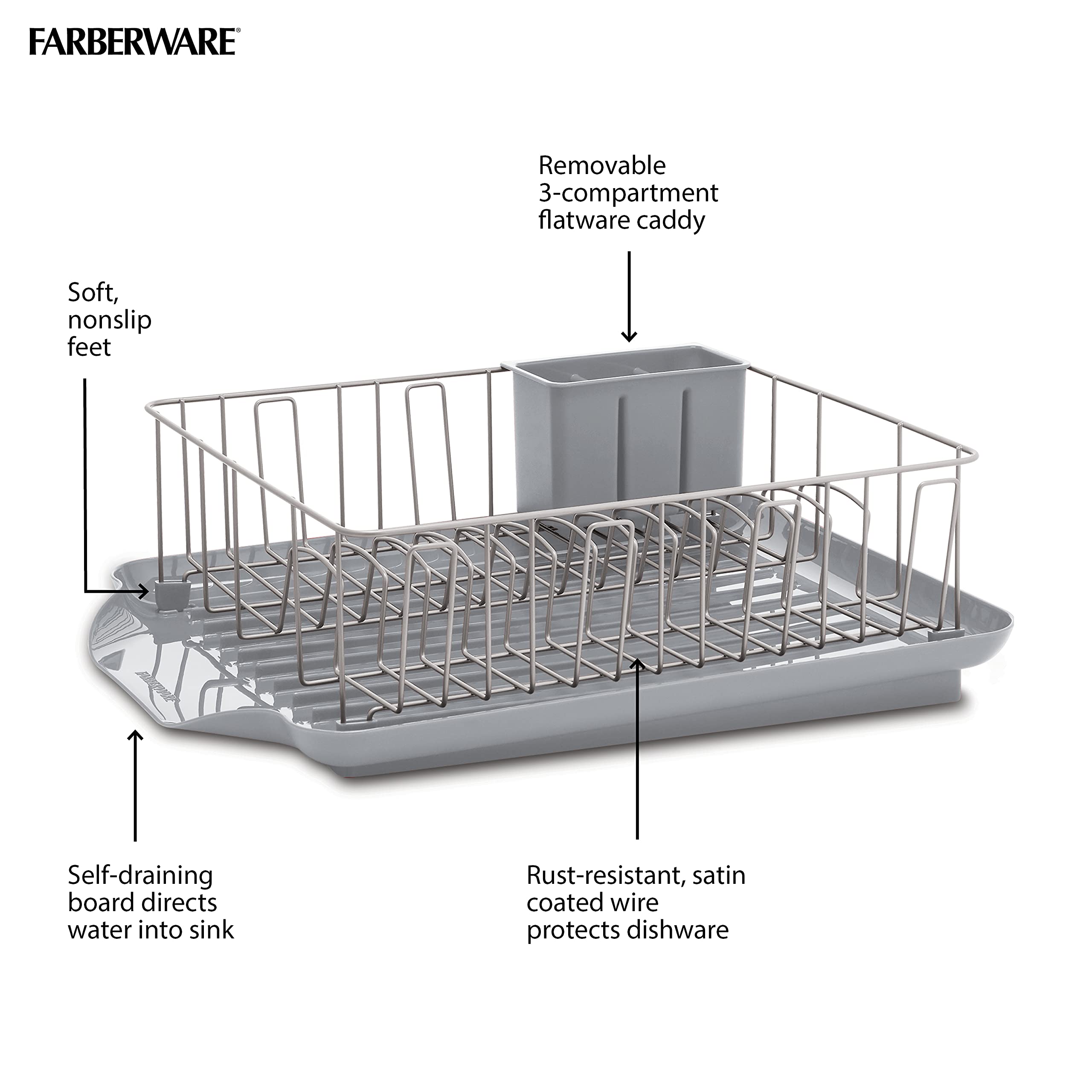 Foto 4 pulgar | Set De Escurridores Farberware De Gran Capacidad Con Escurridor - Venta Internacional.