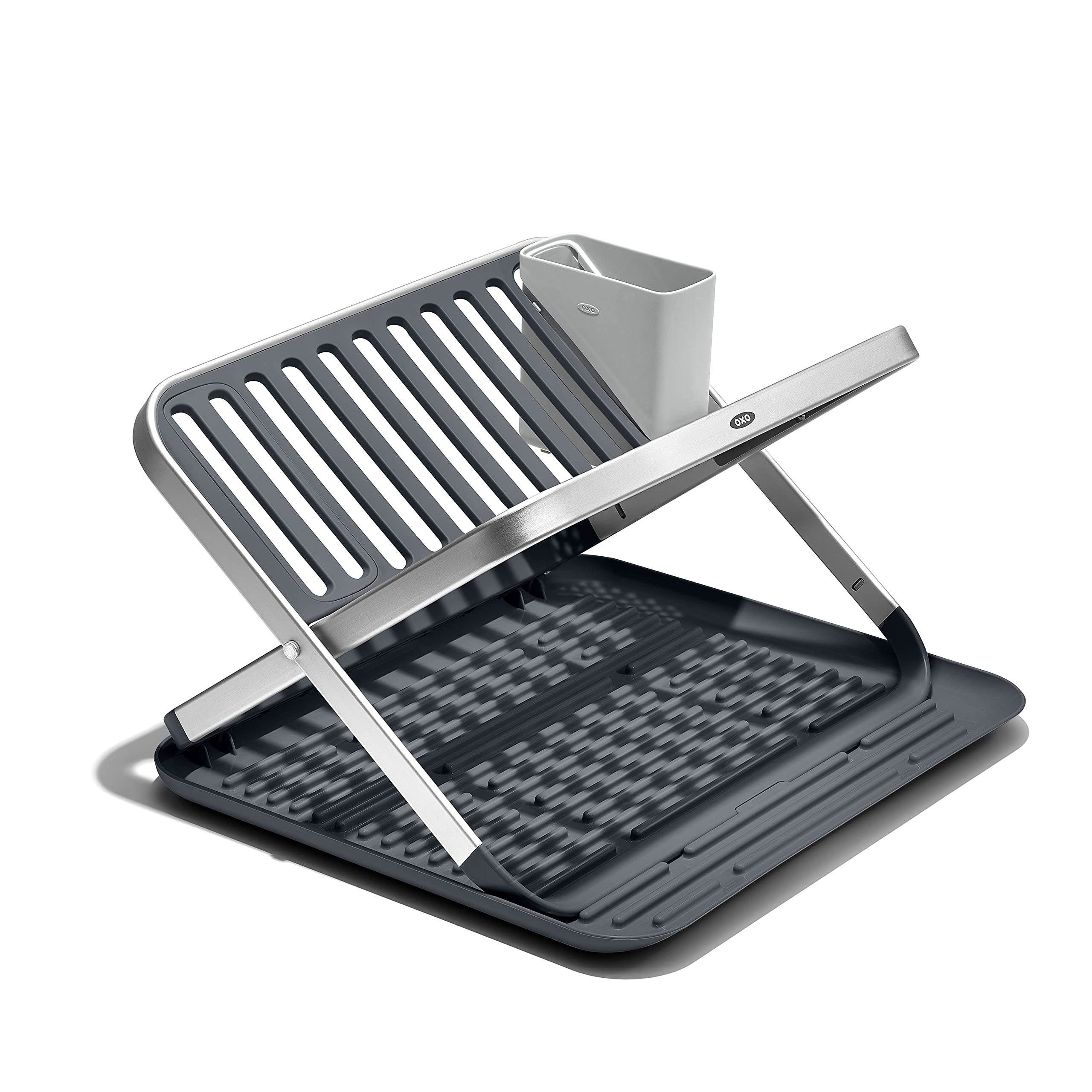 Foto 1 | Estante Para Secar Platos Oxo Good Grips De Aluminio De 2 Niveles Con Escurridor - Venta Internacional.