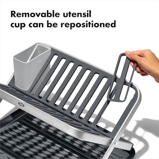 Foto 5 | Estante Para Secar Platos Oxo Good Grips De Aluminio De 2 Niveles Con Escurridor - Venta Internacional.