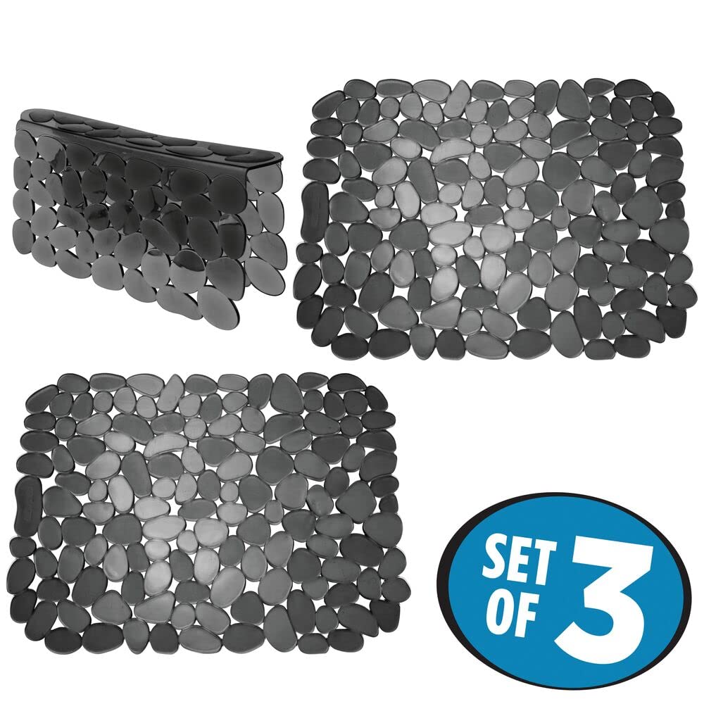 Foto 2 | Alfombrilla Para Secar Platos O Rejilla Para Fregadero De Cocina  Diseño En M  Ajustable  Negra - Venta Internacional.