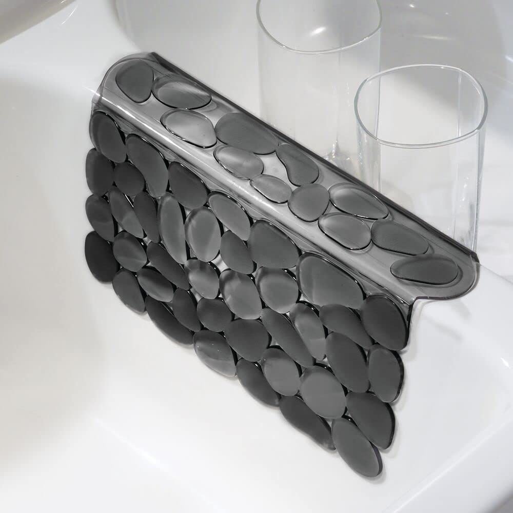 Foto 3 | Alfombrilla Para Secar Platos O Rejilla Para Fregadero De Cocina  Diseño En M  Ajustable  Negra - Venta Internacional.