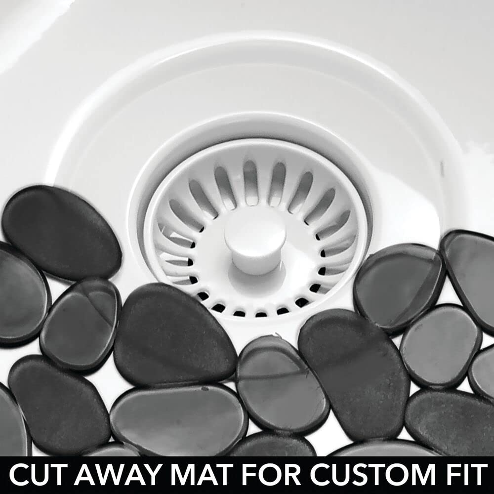 Foto 6 pulgar | Alfombrilla Para Secar Platos O Rejilla Para Fregadero De Cocina  Diseño En M  Ajustable  Negra - Venta Internacional.