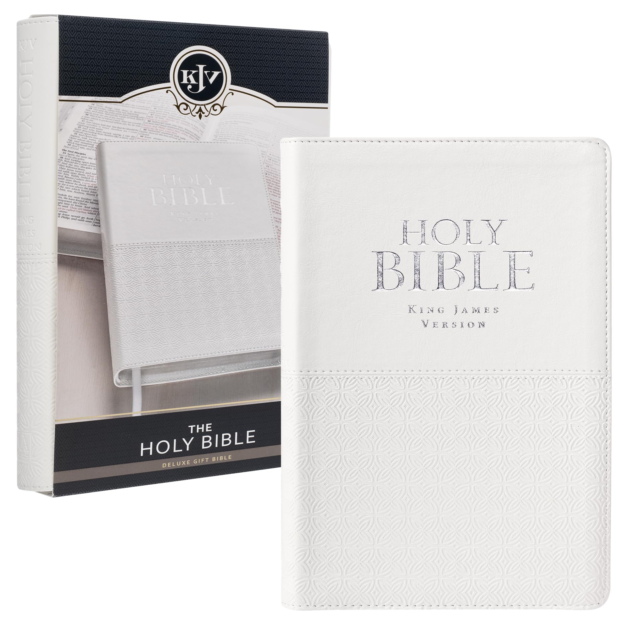 Foto 1 | Bible Christian Art Gifts Kjv Holy Deluxe Gifts, De Piel Sintética - Venta Internacional.