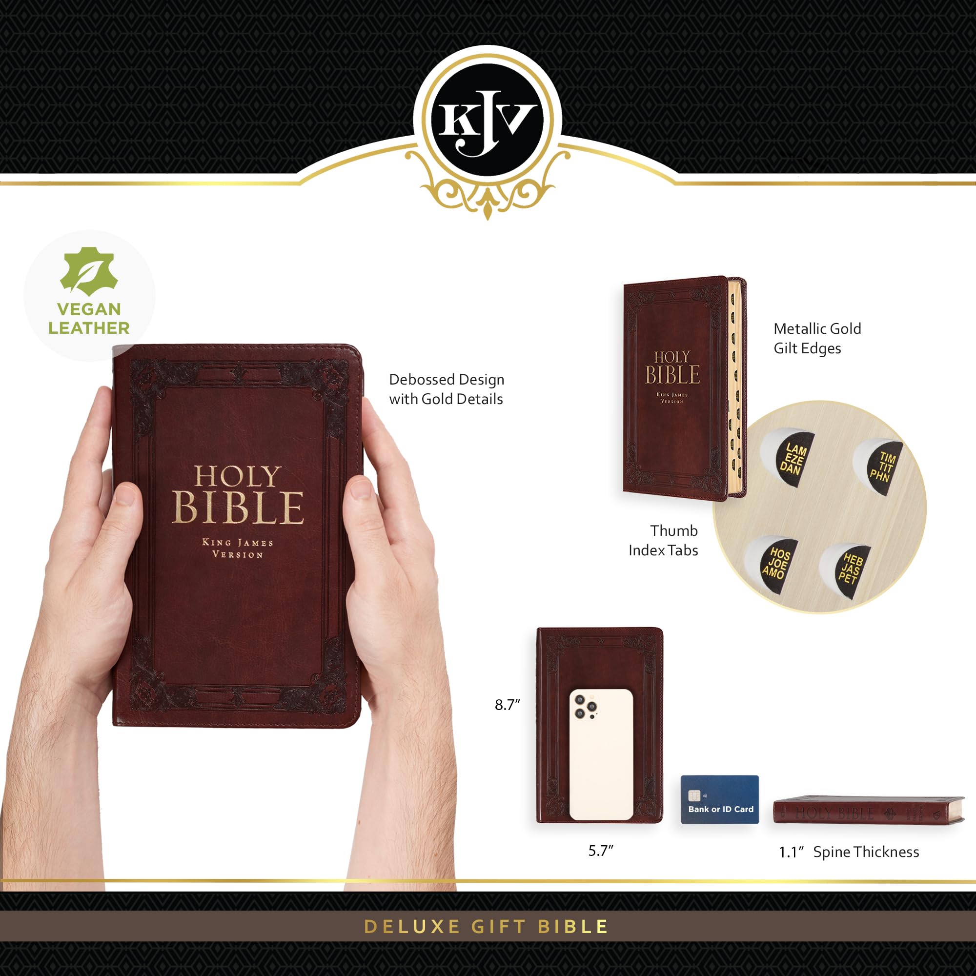 Foto 4 pulgar | Bible Christian Art Gifts Kjv Deluxe, Regalo De Tamaño Estándar - Venta Internacional.