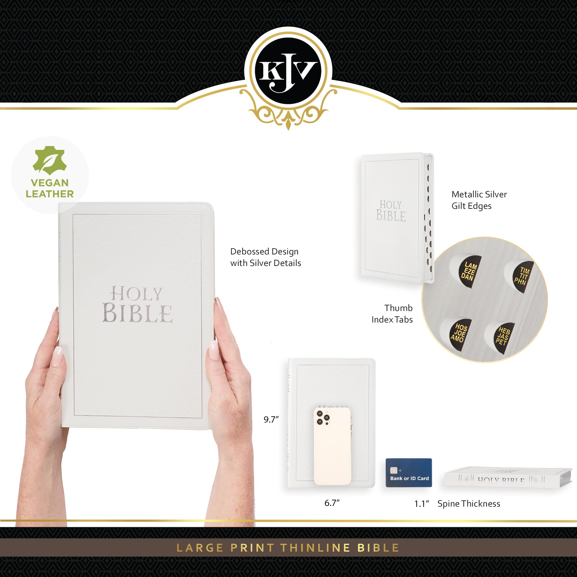 Foto 4 pulgar | Biblia Christian Art Gifts Kjv Blanco - Venta Internacional