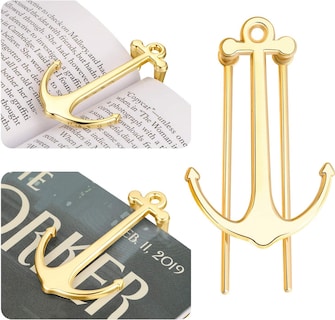 Foto 1 | Bookmark Huoguo Creative Soporte De Página De Metal Para Libros (dorado) - Venta Internacional.