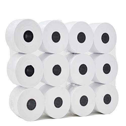 Venta Internacional - 25 Rollos de Papel para Máq. Sumar Blanco 2 1/4 x 150 Pies