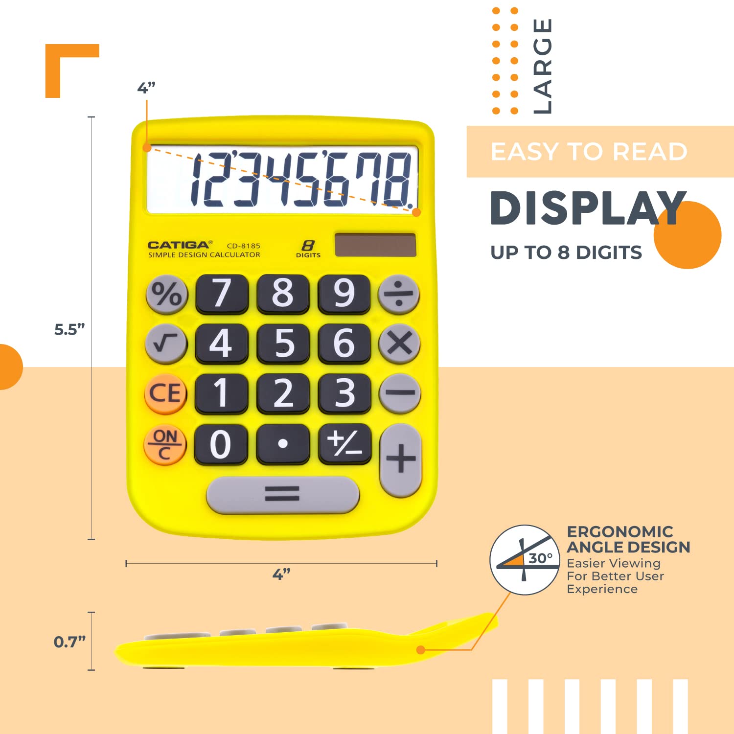 Foto 2 | Venta Internacional - Calculadora de Escritorio Catiga Cd-8185 8 Dígitos