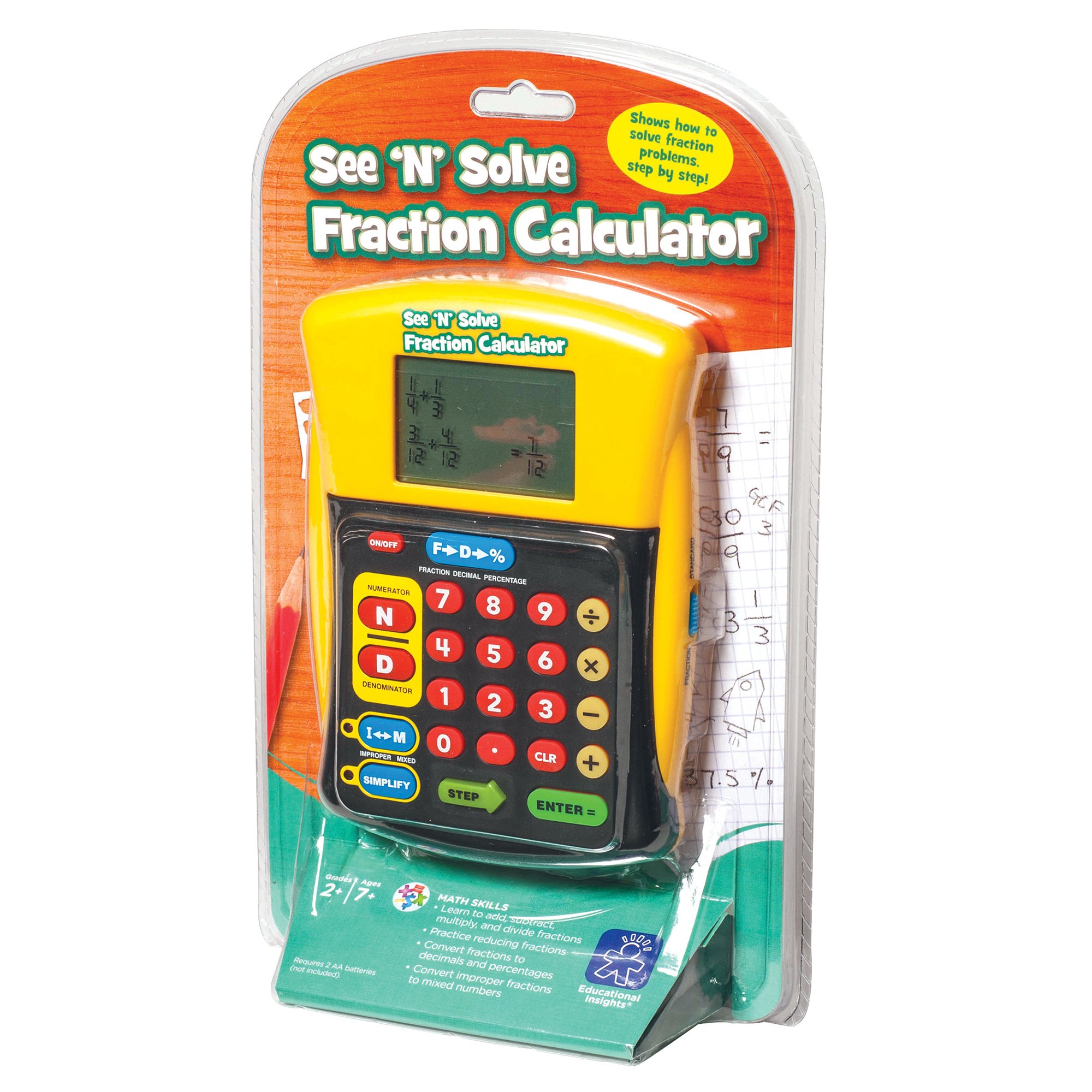 Foto 5 pulgar | Venta Internacional - Información Educativa Sobre La Calculadora De Fracciones See 'n' Solve