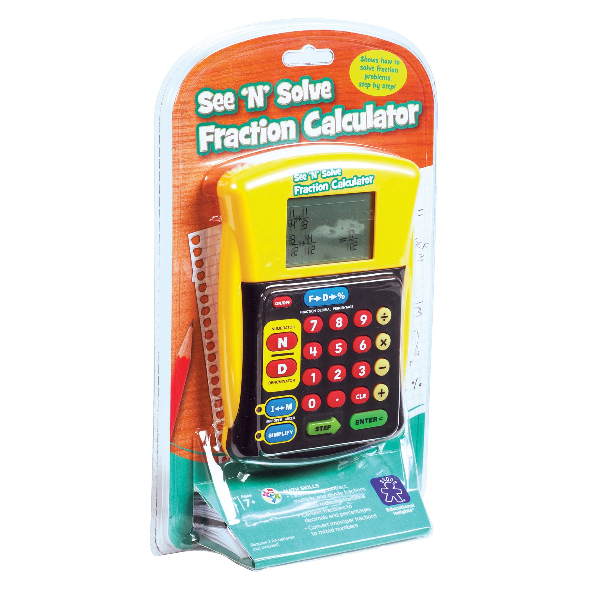 Foto 6 pulgar | Venta Internacional - Información Educativa Sobre La Calculadora De Fracciones See 'n' Solve