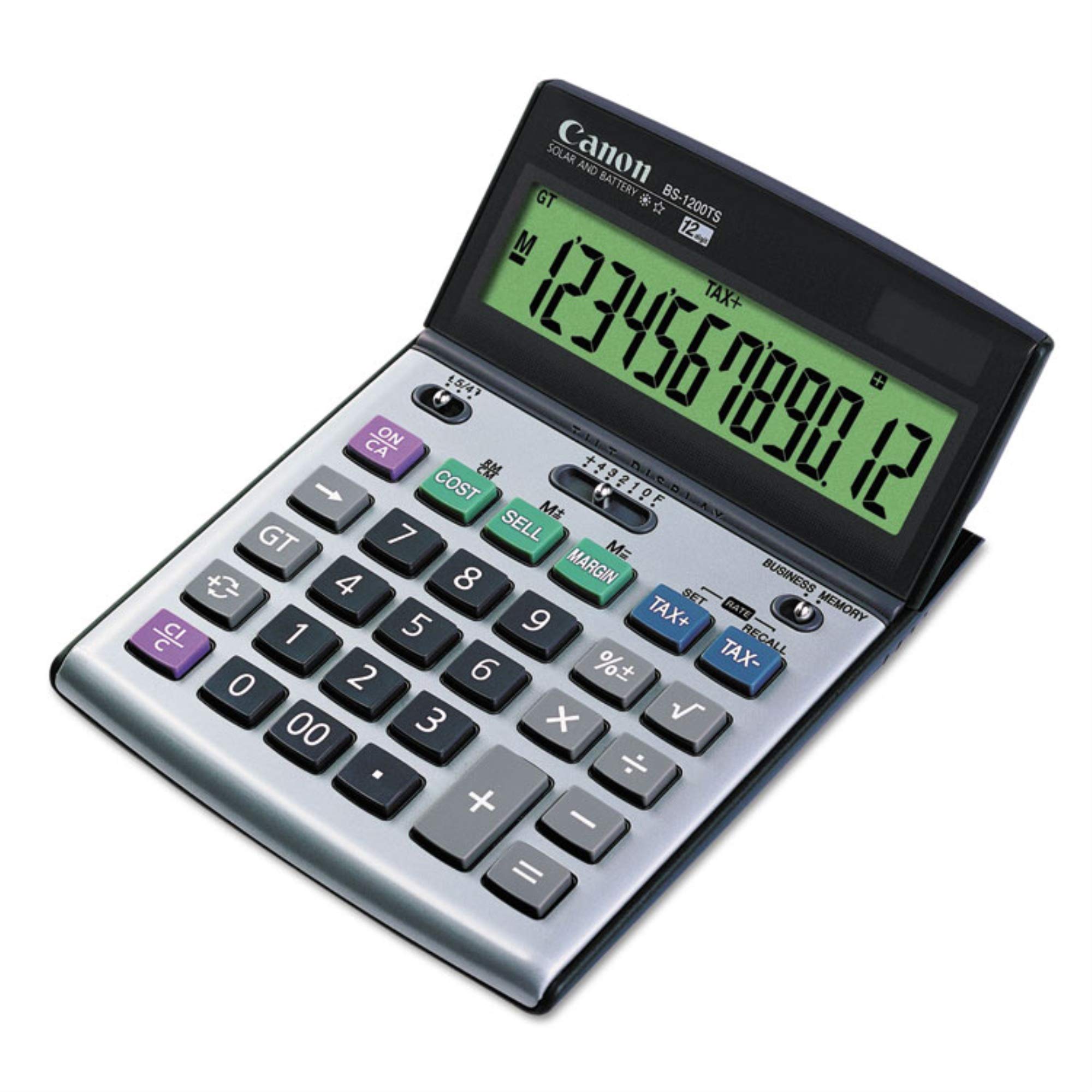 Venta Internacional - Calculadora de Escritorio Canon Bs1200ts de 12 Dígitos con Pantalla LCD Inclinable