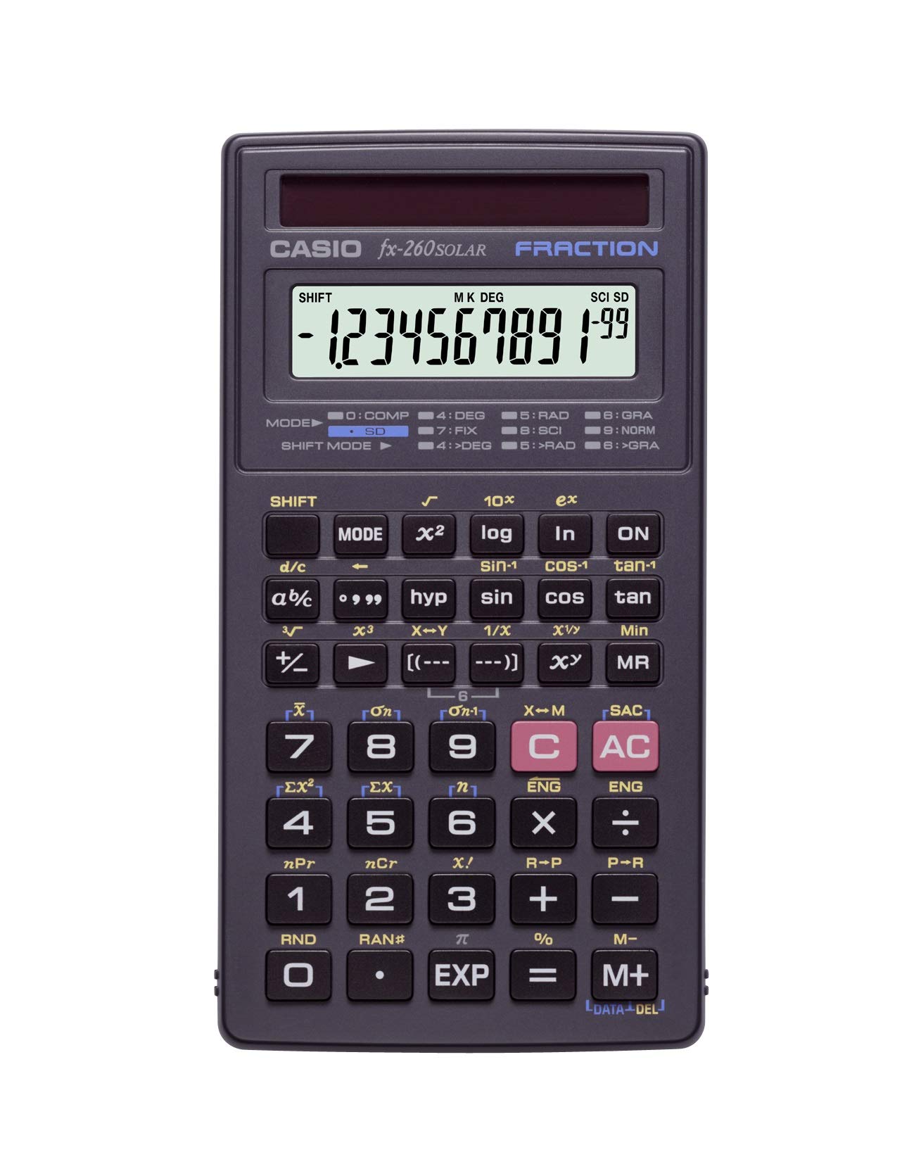 Foto 2 pulgar | Venta Internacional - Calculadora Científica Casio Fx 260 Solar Ii Negra