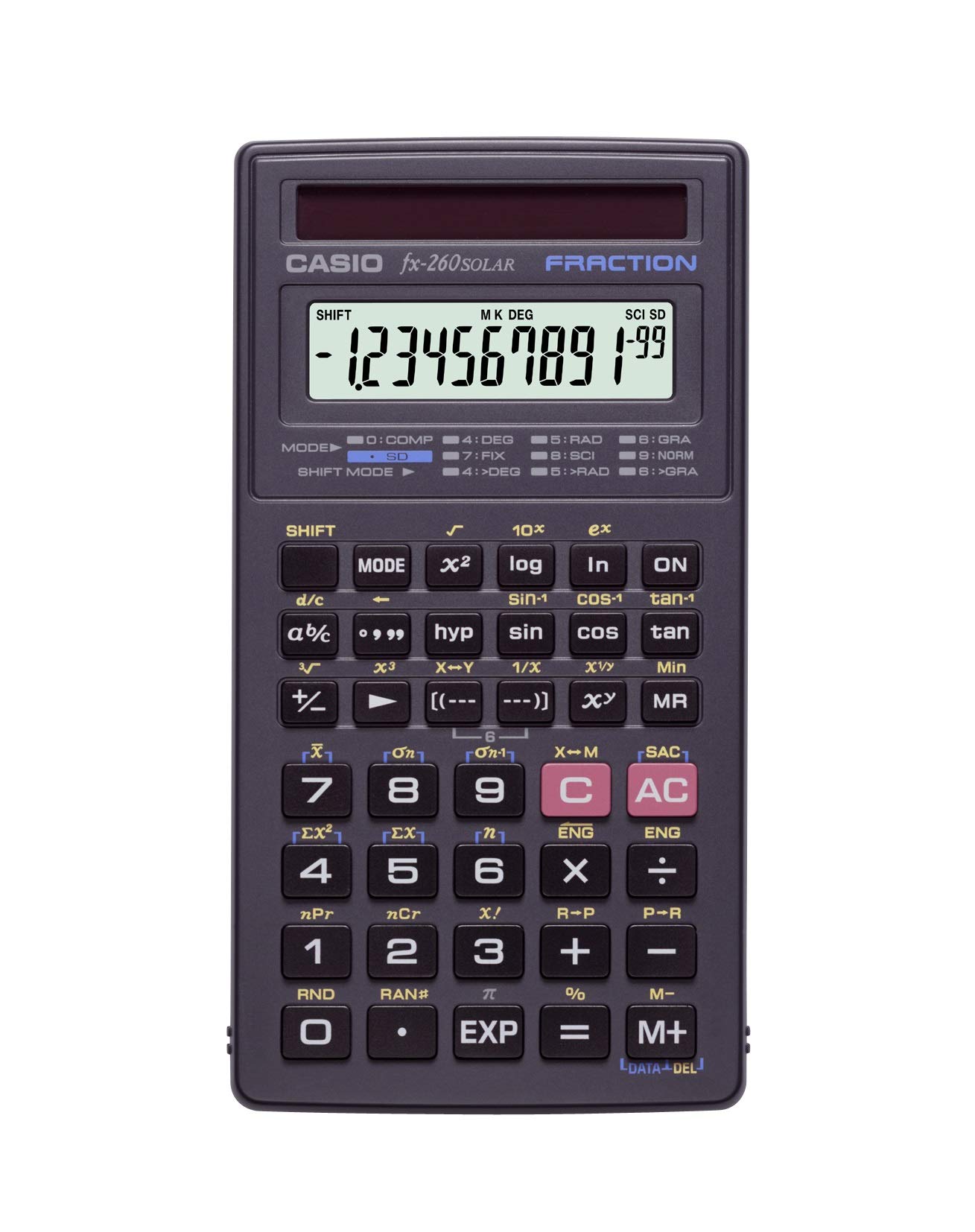 Venta Internacional - Calculadora Científica Casio Fx 260 Solar Ii Negra