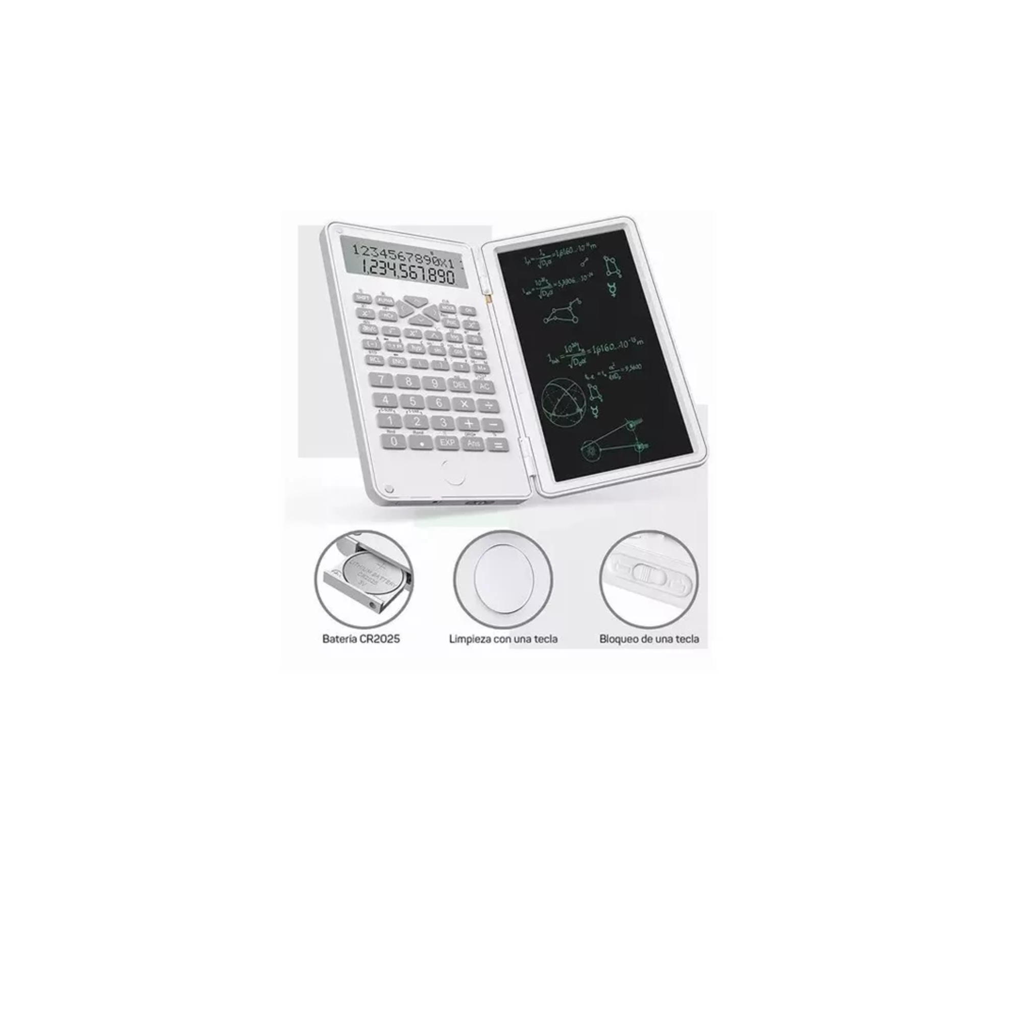 Foto 4 pulgar | Calculadora Científica Belug Blanca