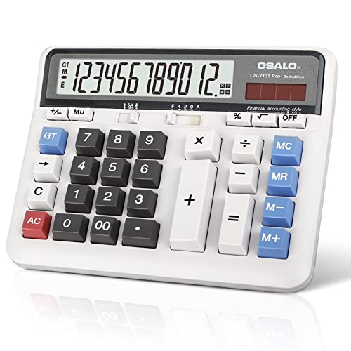 Foto 2 pulgar | Calculadora De Escritorio Con Pantalla Lcd Extra Grande De 1 - Venta Internacional.