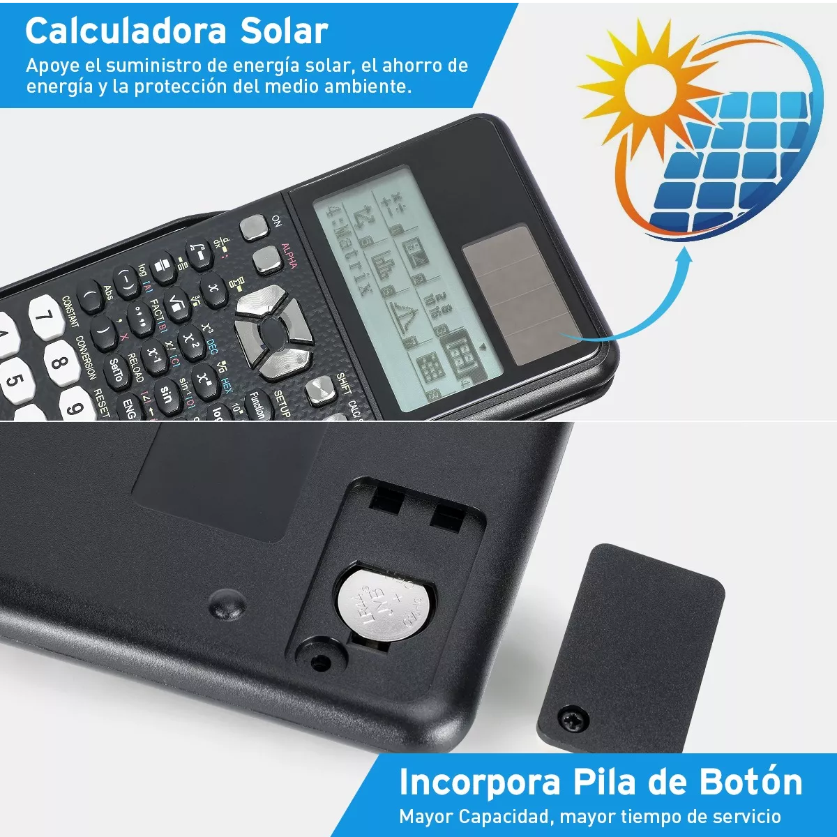 Foto 4 | Calculadora Científica Inteligente Con 552 Funciones Eo Safe Imports Esi-14606 Negro