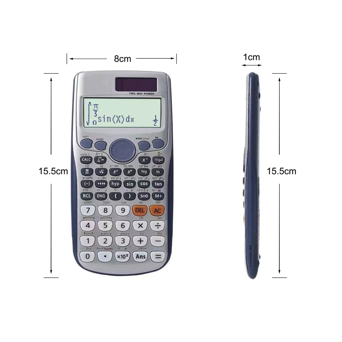 Foto 4 pulgar | Calculadora Científica 417 Func. Eo Safe Imports Esi-14608 Azul