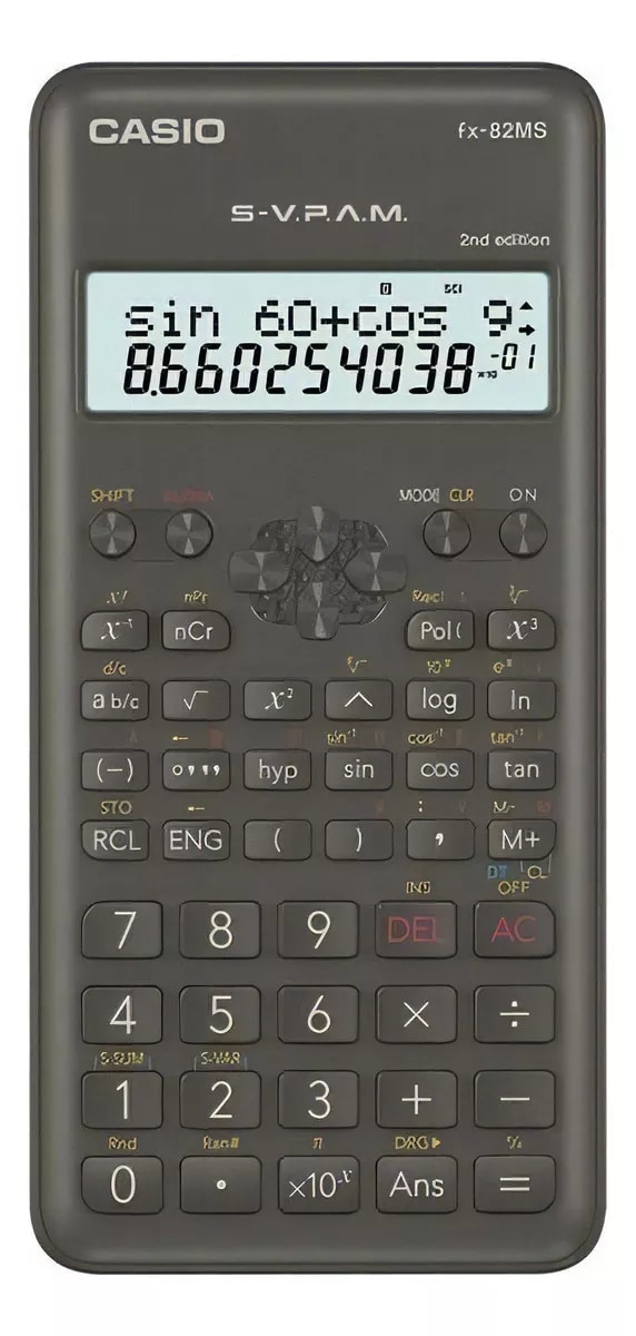 Calculadora Casio Cientifica Fx-82ms Color Negro $309