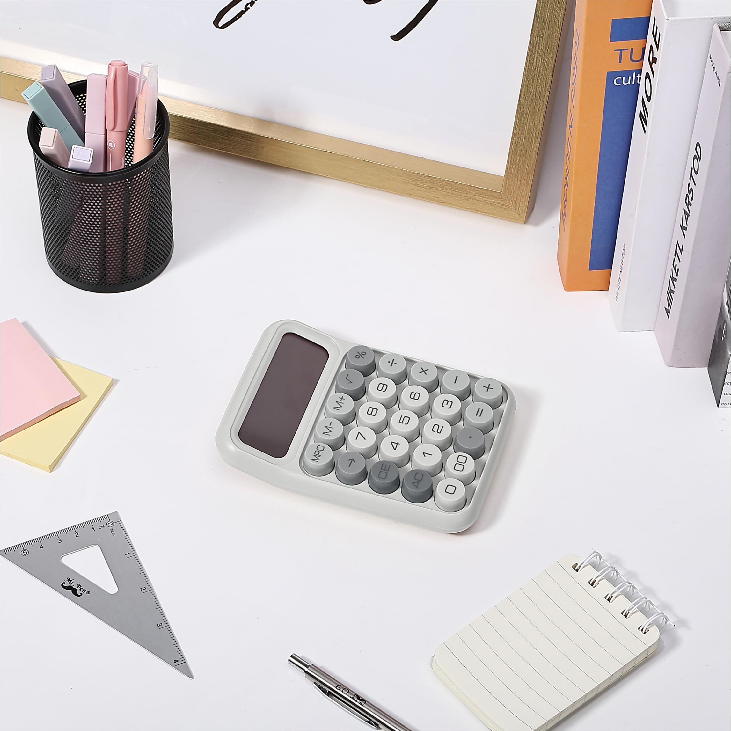 Foto 5 | Calculadora Mr. Pen - Interruptor Mecánico (12 Dígitos), Color Gris - Venta Internacional.
