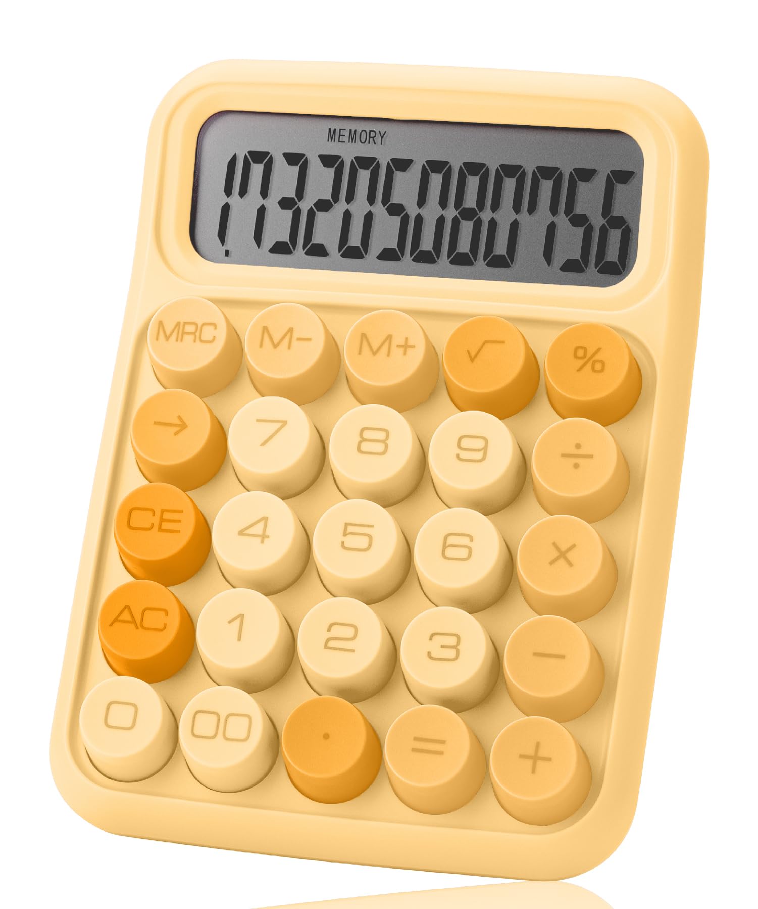 Foto 2 pulgar | Calculadora Mr. Pen - Interruptor Mecánico De 12 Dígitos, Color Naranja - Venta Internacional.