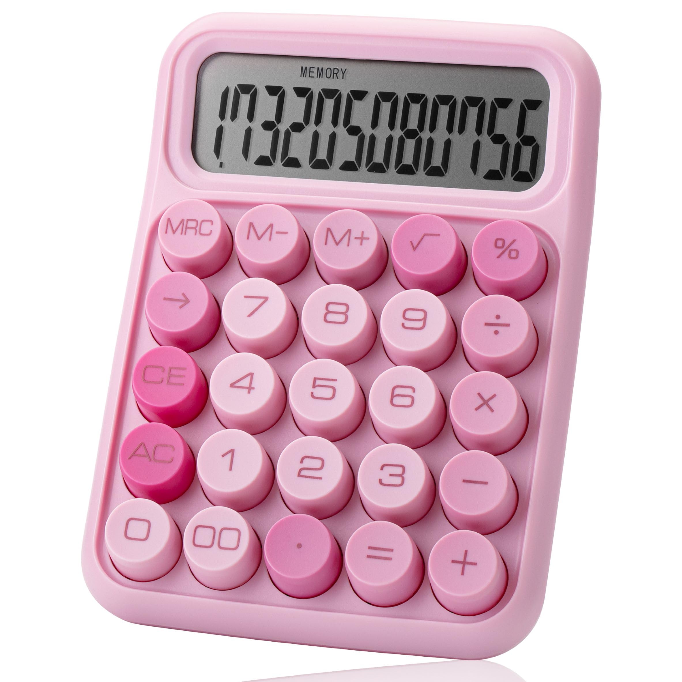 Foto 2 pulgar | Calculadora Mr. Pen - Interruptor Mecánico (12 Dígitos), Color Rosa - Venta Internacional.