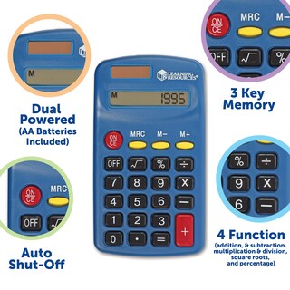 Foto 3 | Recursos De Aprendizaje De Calculadoras: Funciona Principalmente Con Energía Solar X10 - Venta Internacional.