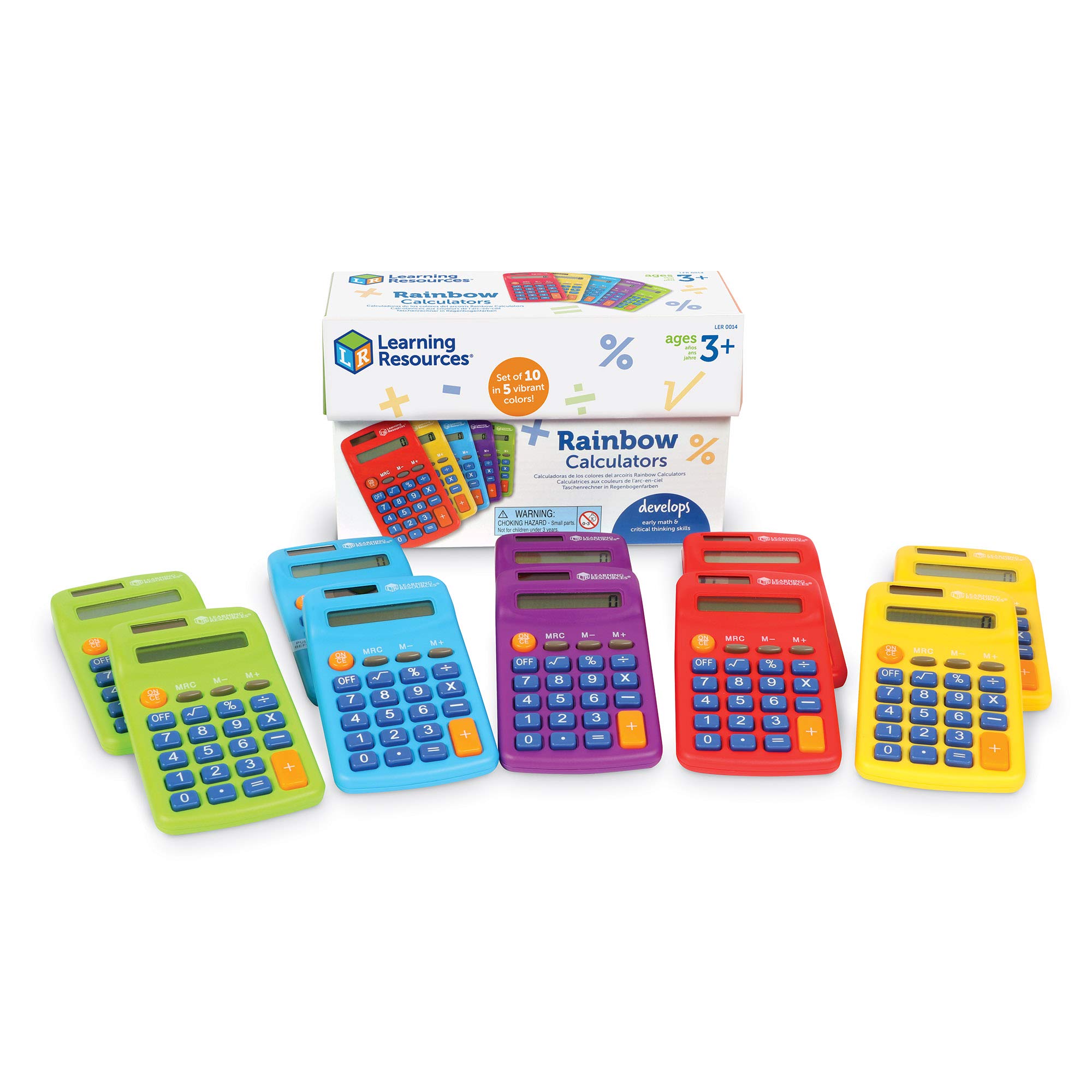 Foto 1 | Recursos De Aprendizaje De La Calculadora Rainbow Solar Powered X10 - Venta Internacional.
