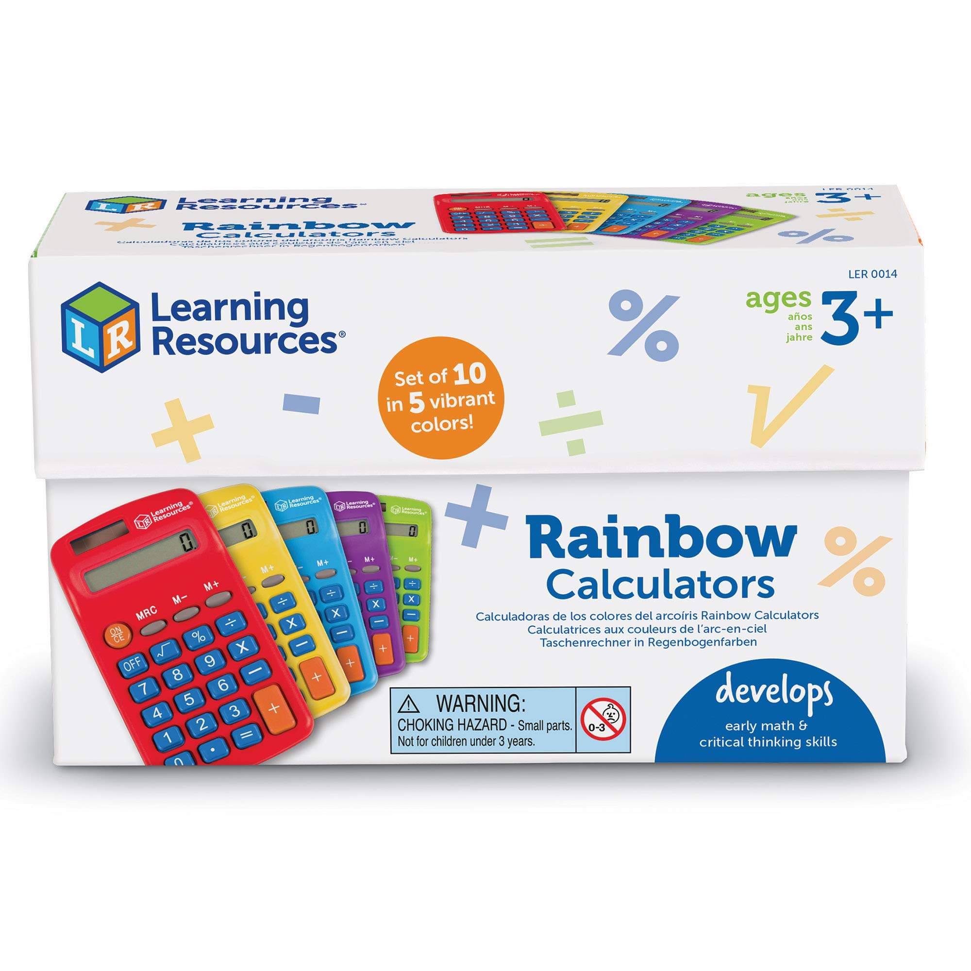 Foto 4 | Recursos De Aprendizaje De La Calculadora Rainbow Solar Powered X10 - Venta Internacional.