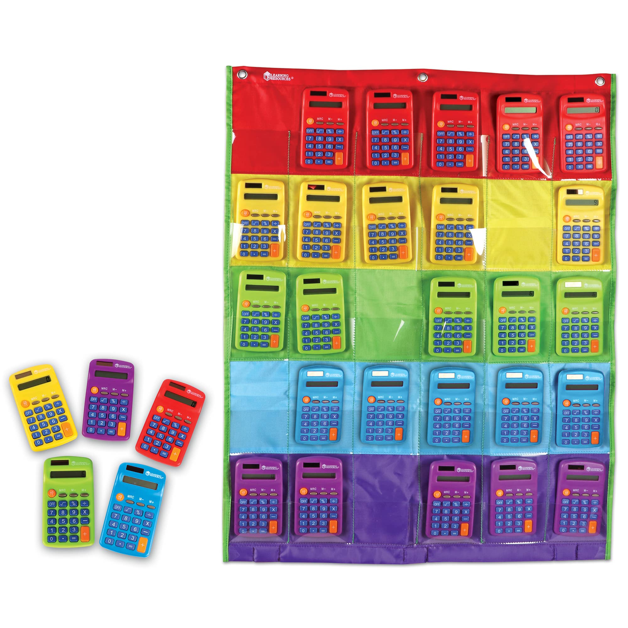 Foto 1 | Calculadora Learning Resources Rainbow Con Tabla De Almacenamiento, 30 Unidades - Venta Internacional.