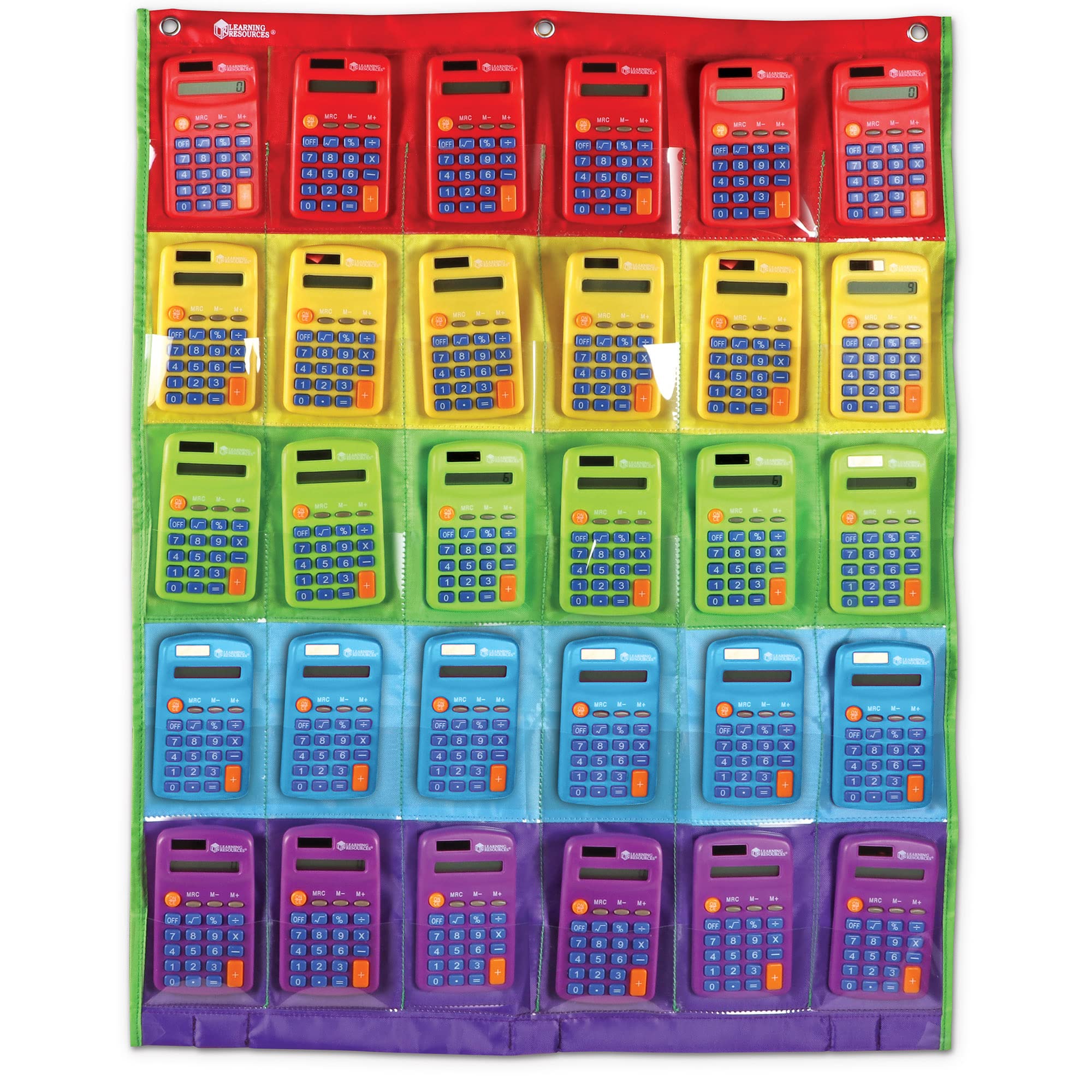 Foto 6 | Calculadora Learning Resources Rainbow Con Tabla De Almacenamiento, 30 Unidades - Venta Internacional.