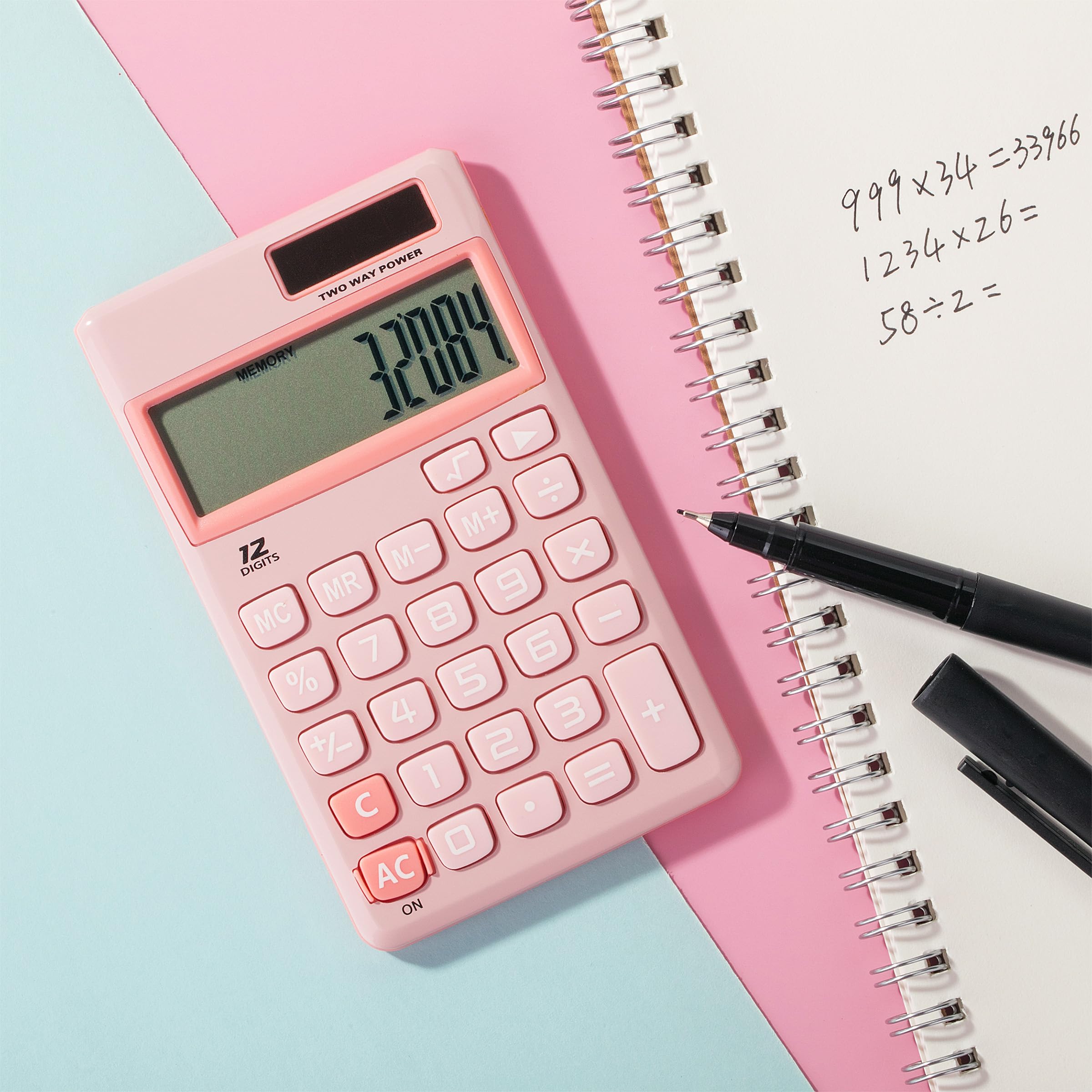 Foto 5 | Calculadora Mr. Pen, Función Estándar, 12 Dígitos, Color Rosa Claro - Venta Internacional.