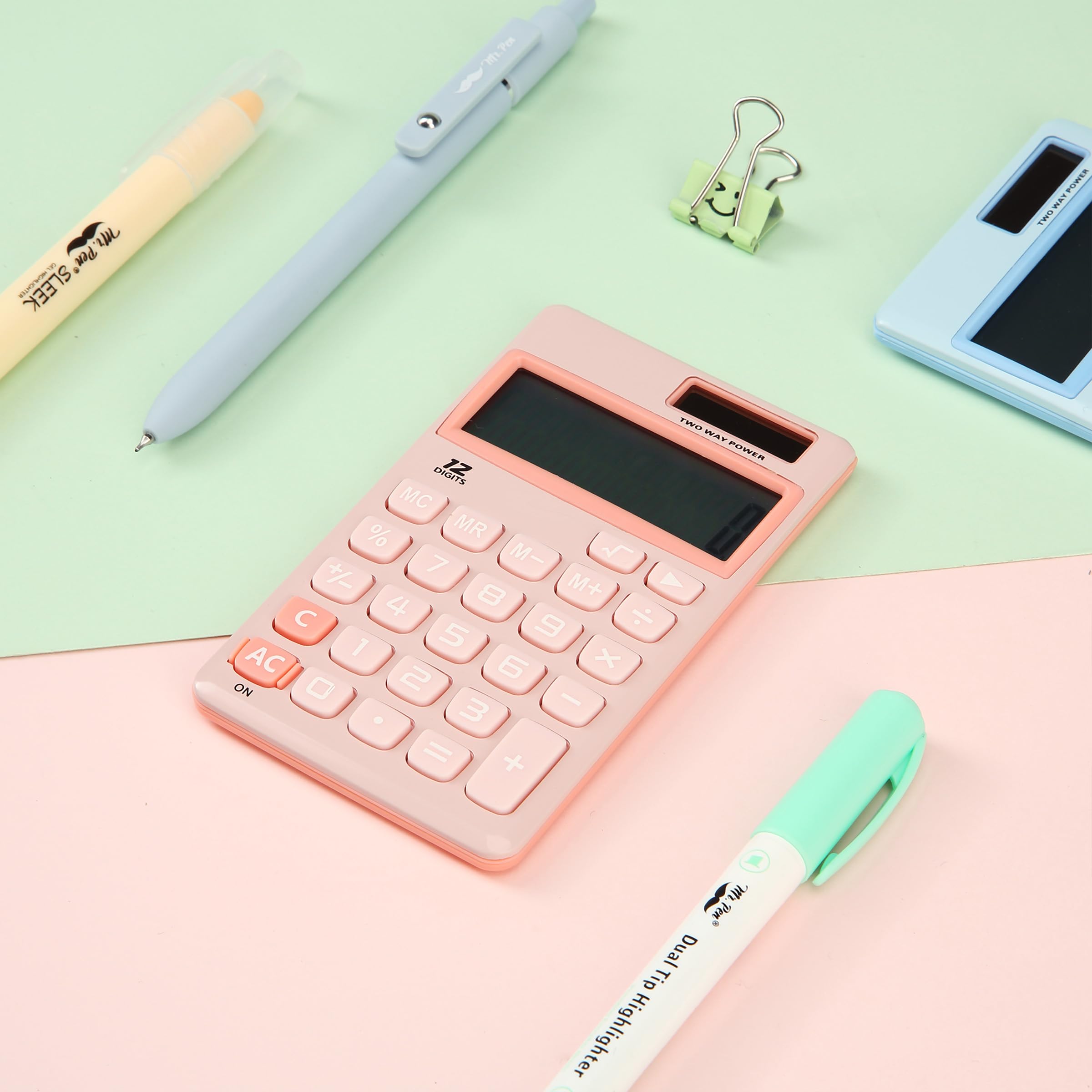 Foto 7 | Calculadora Mr. Pen, Función Estándar, 12 Dígitos, Color Rosa Claro - Venta Internacional.